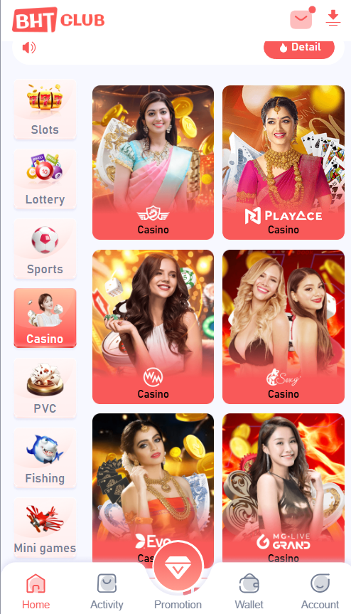 play casino games